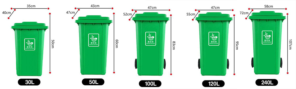 Different specifications Dustbin Plastic