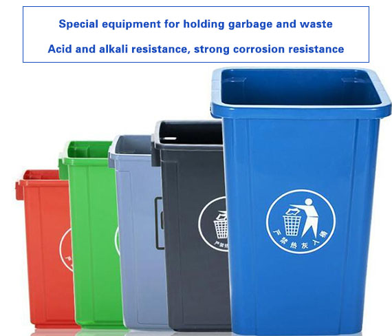 Special equipment for holding garbage and waste