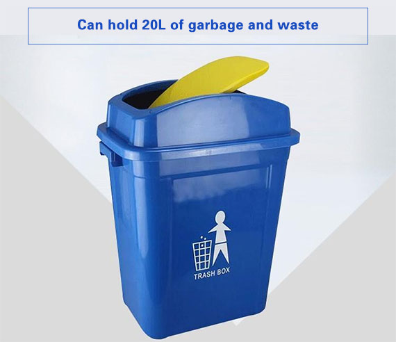 Can hold 20L of garbage and waste