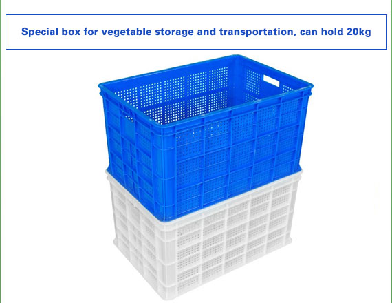 Special box for vegetable storage and transportation, which can hold 20kg